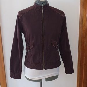 Columbia Brown Moto-style Zip Front Jacket